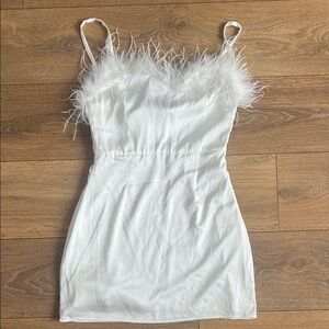 White Fox Boutique White Babydoll Mini Dress